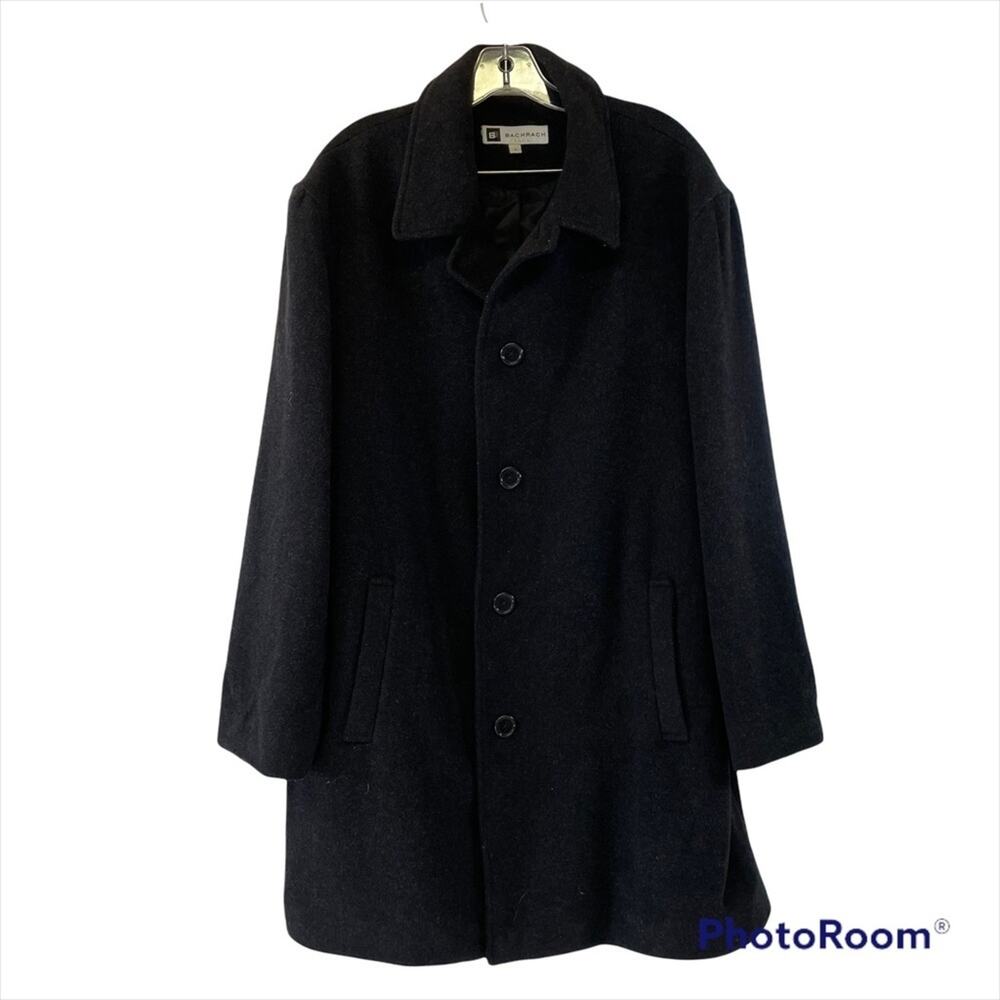 Bachrach wool cashmere blend coat size Large
